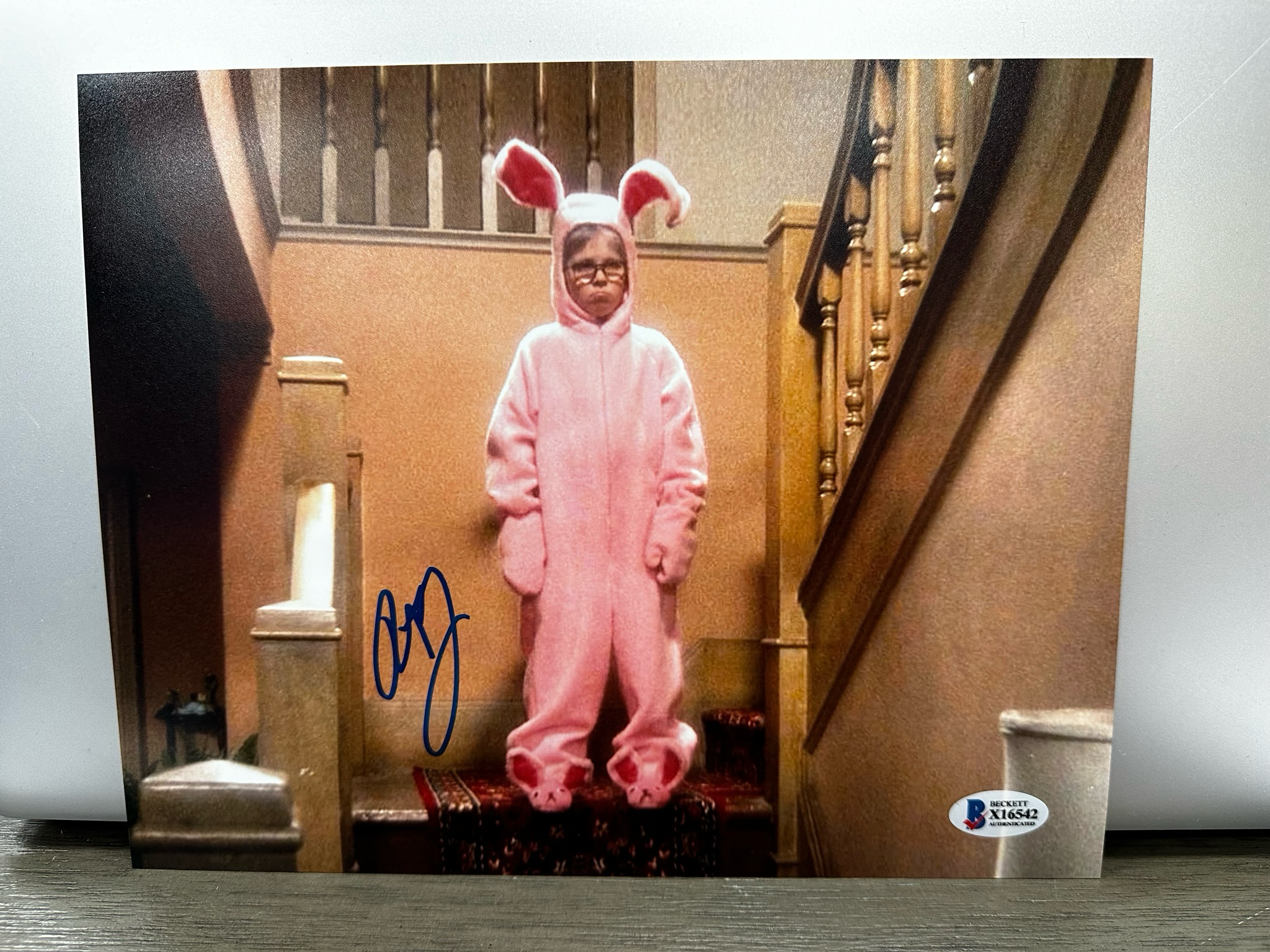 Peter Billingsley Signed A Christmas Story Bunny PJ’s 8x10 - Beckett Coa