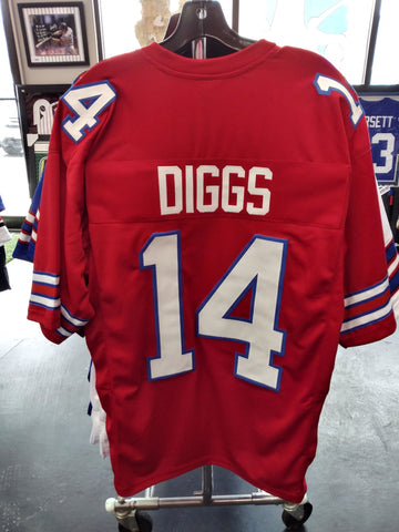 STEFON DIGGS BILLS SEWN STITCHED RED JERSEY SIZE MENS XL